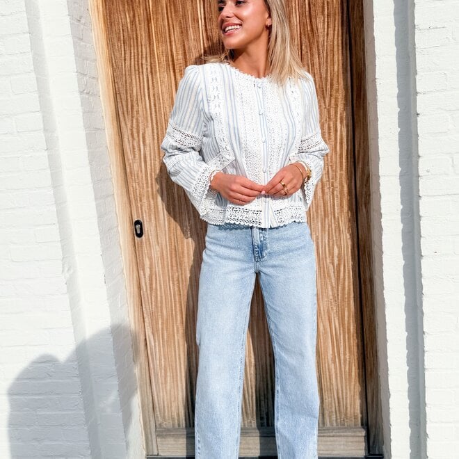 Soft Blue Garden hemdje