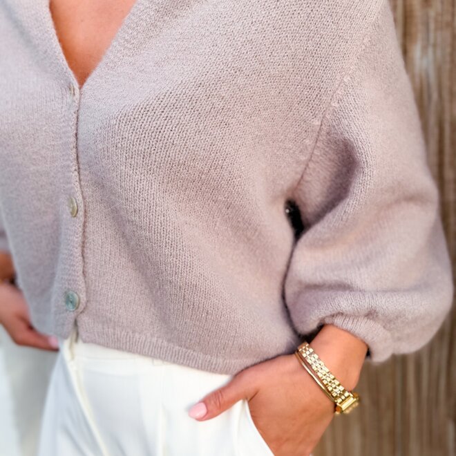 Everyday happiness gilet taupe