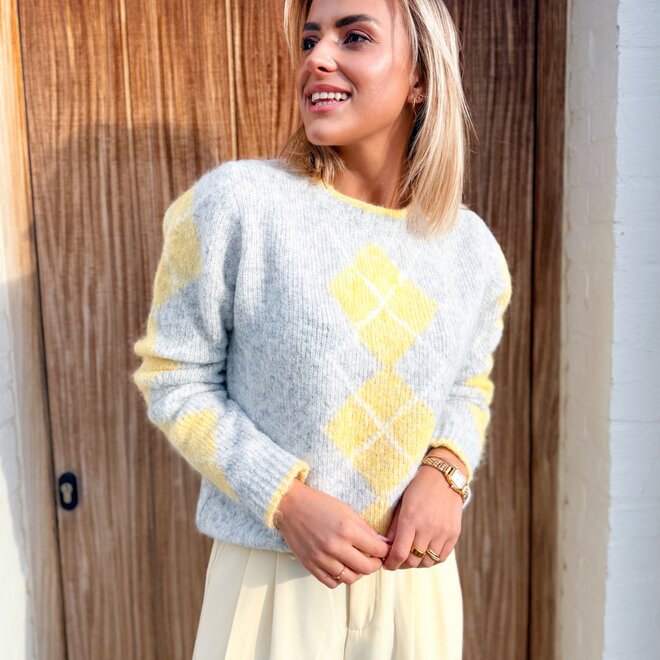 Weavy pull yellow/grey