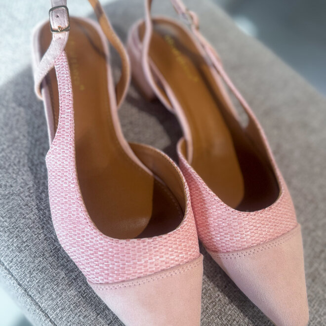 Pastel pink slingback