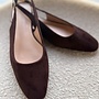 Brown slingback