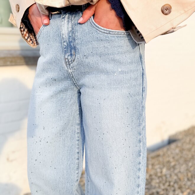 Glow wide leg jeans