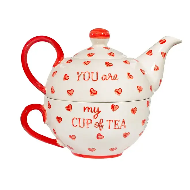 Cup of tea teapot + cup