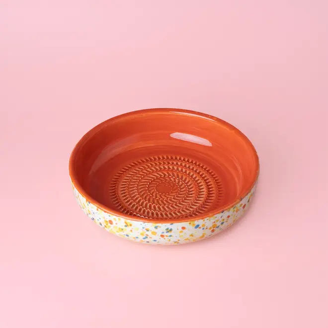 Grote Keramische Raspplaat / ORANJE