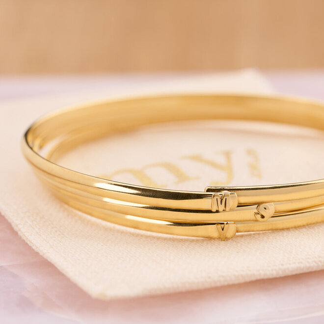 Love initial bangle B