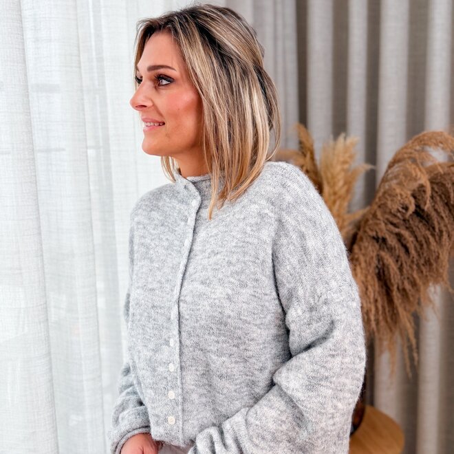 Basic essential cardigan grey