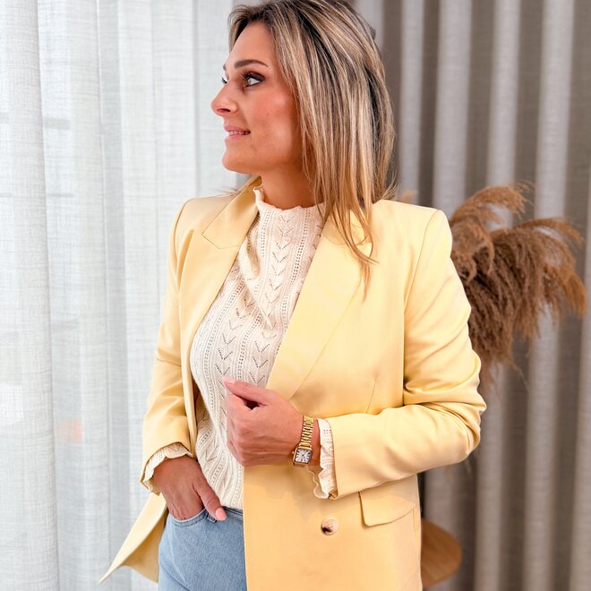 Mellow blazer vanille
