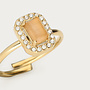 Vintage ring peach