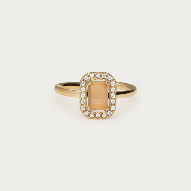 Vintage ring peach