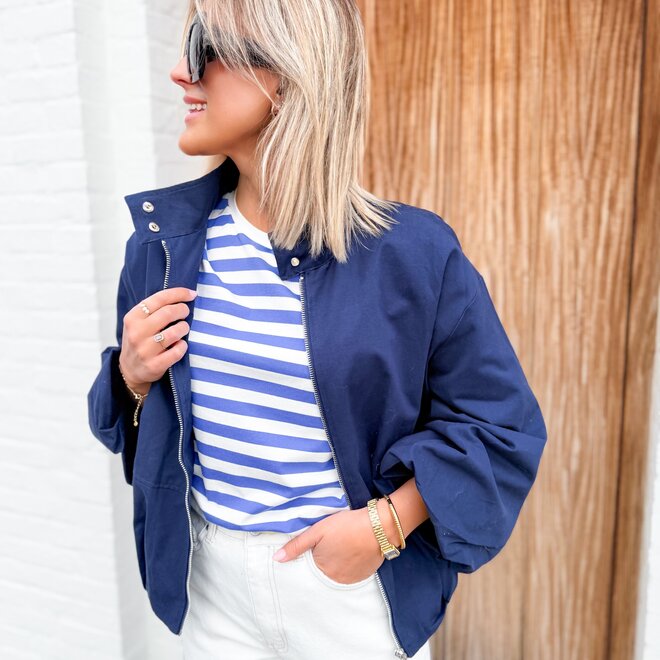 Paris stripes shirt  blue
