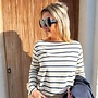 Striped basic shirt Navy
