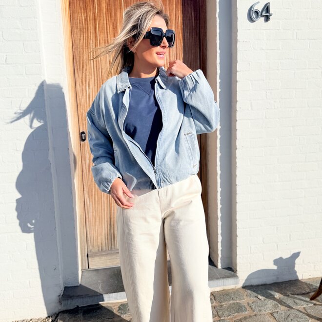 Breeze shape trench pants beige