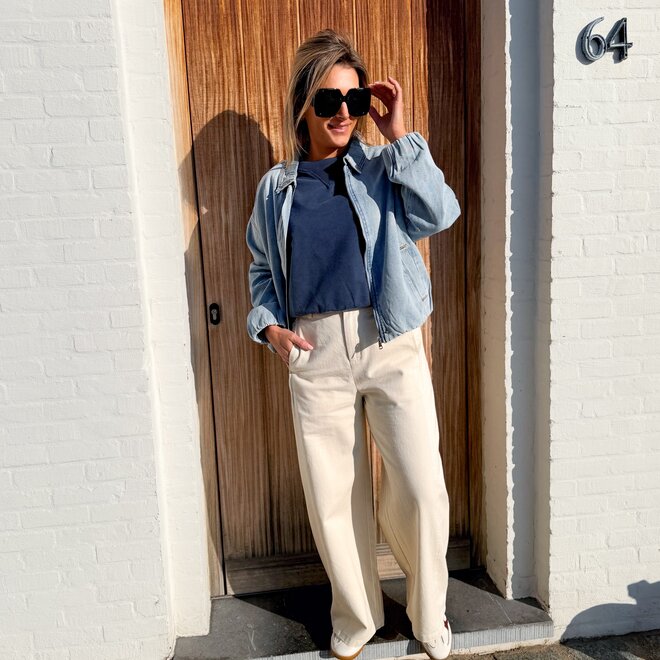 Breeze shape trench pants beige