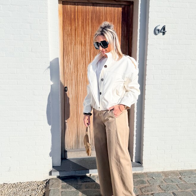 Breeze shape trench pants camel