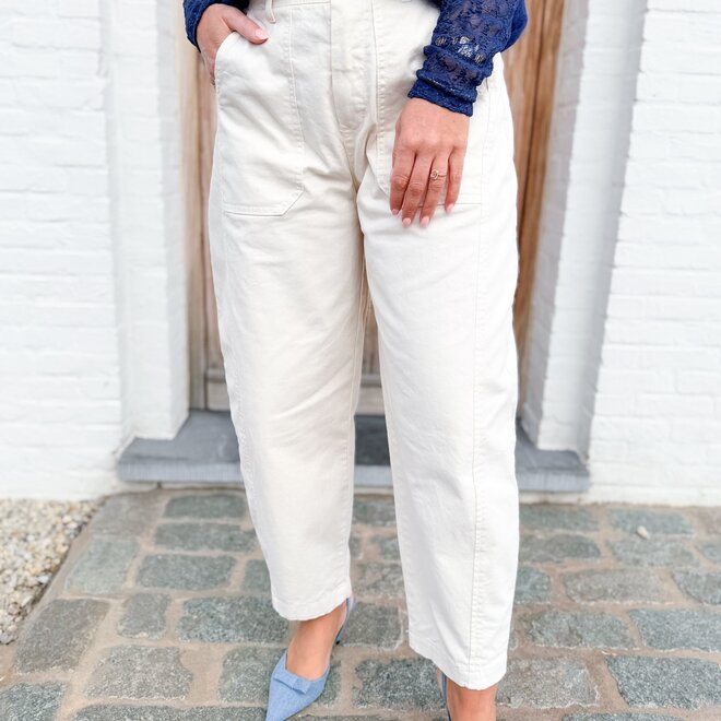 Barrel love pants ecru