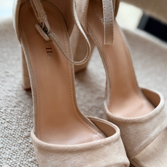 Nude Elegance Block Heel