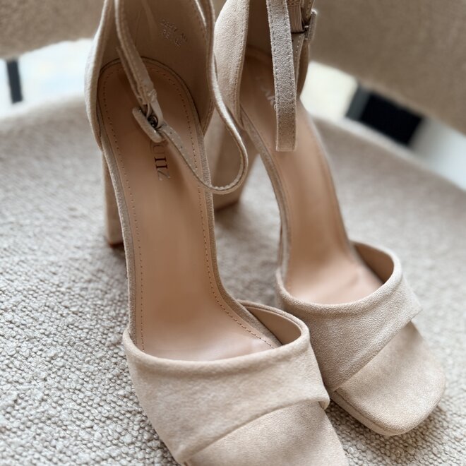 Nude Elegance Block Heel