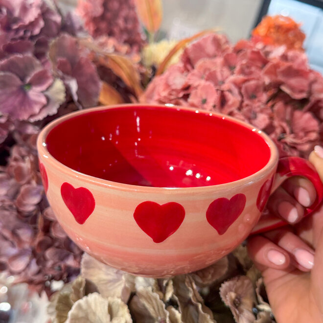 Handgemaakte Sweetheart Roze Mok