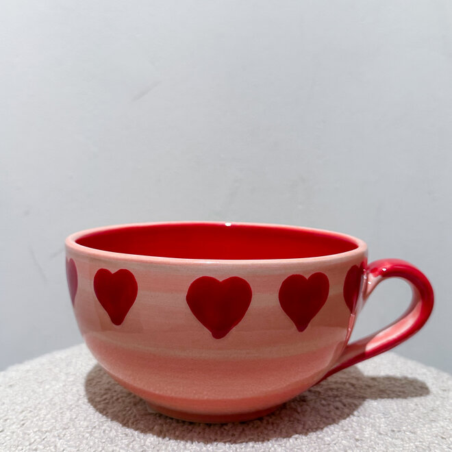 Handgemaakte Sweetheart Roze Mok