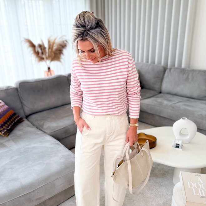 Breeze shape trench pants beige