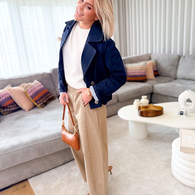 Breeze shape trench pants camel