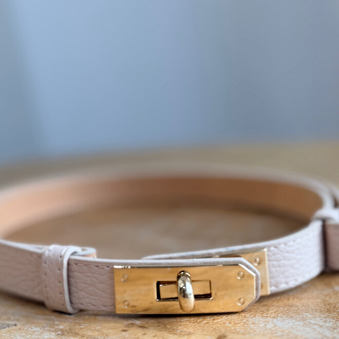 Verstelbaar riempje beige