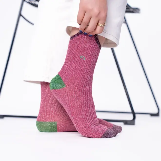 Billy glitter watermelon socks