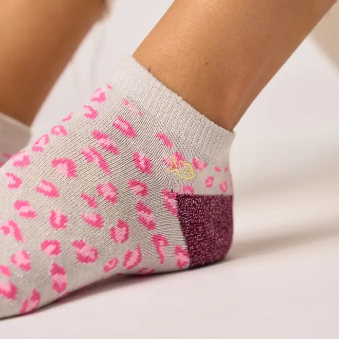 Billy leopard ankle socks