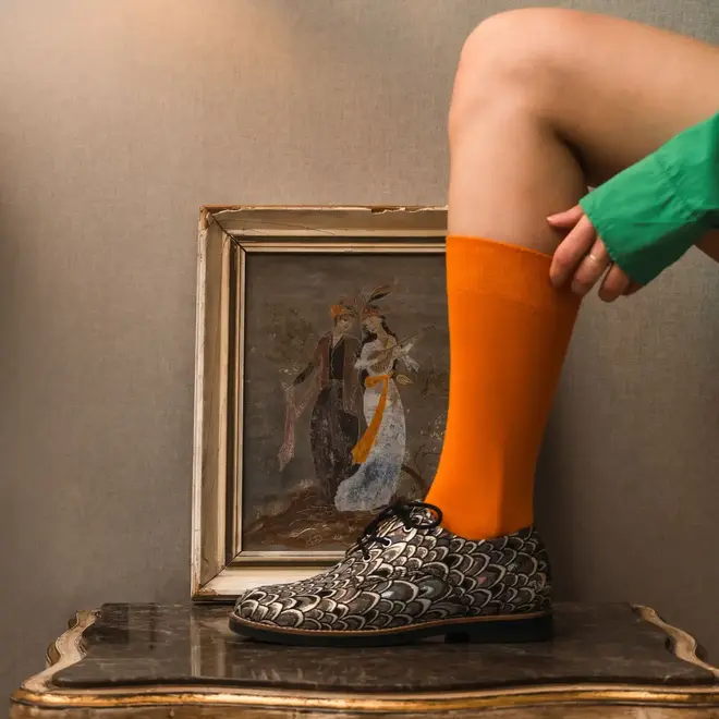 Klue organic plain orange socks