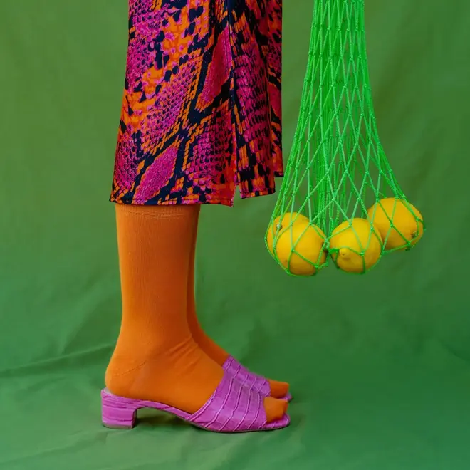 Klue organic plain orange socks
