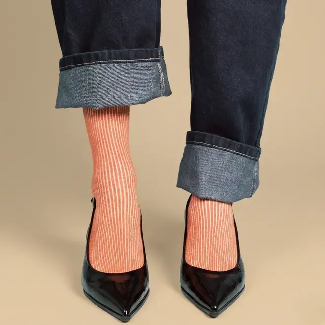 Klue glitter lurex socks strawberry