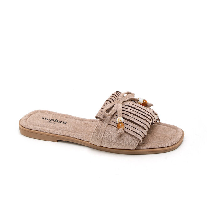 Fringe for you slipper beige