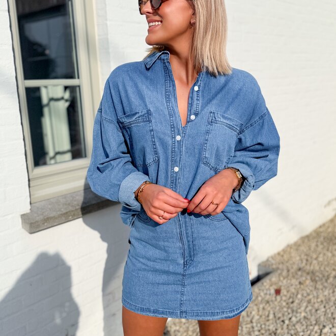 The denim duo skirt