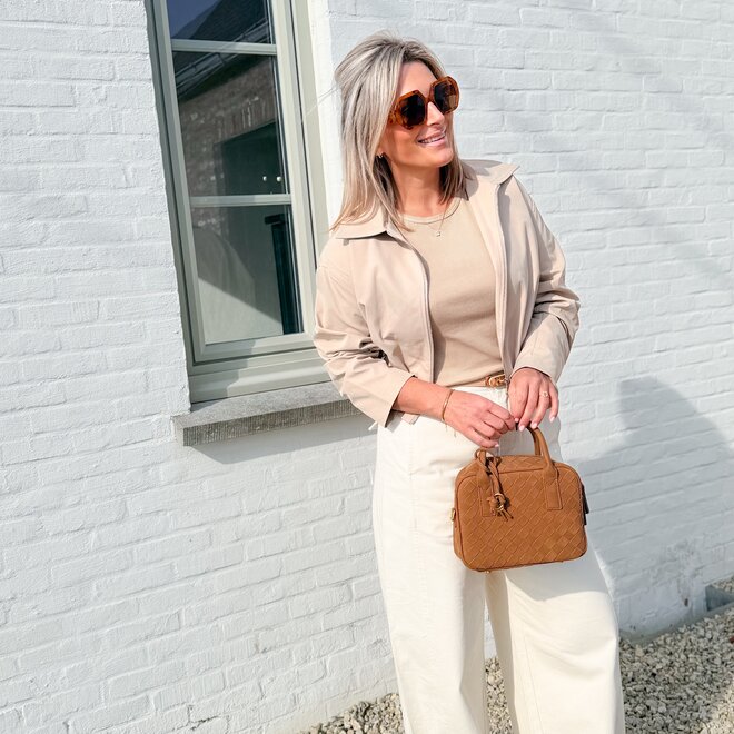 Breeze shape trench pants beige
