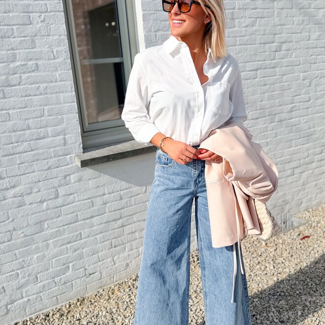 Essential base hemdje white