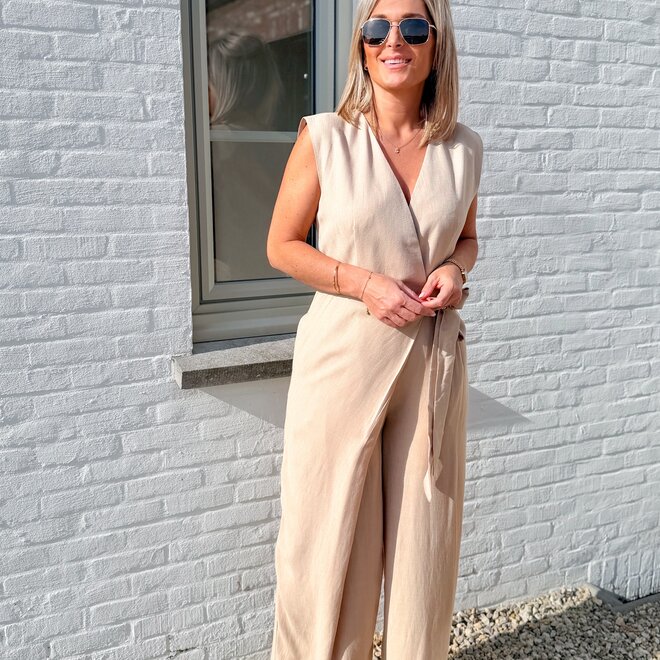 Élan one jumpsuit beige