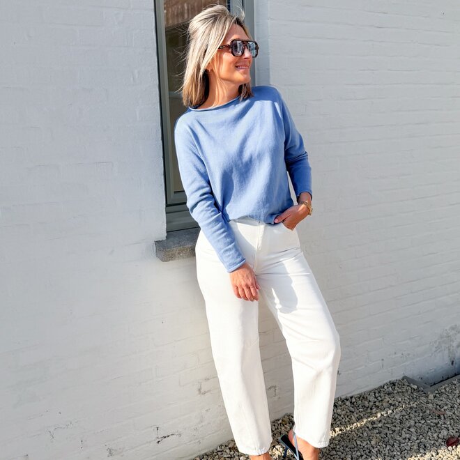 The break pull jeans blue