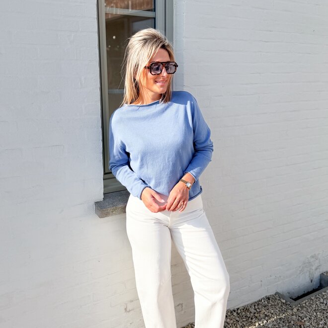 The break pull jeans blue