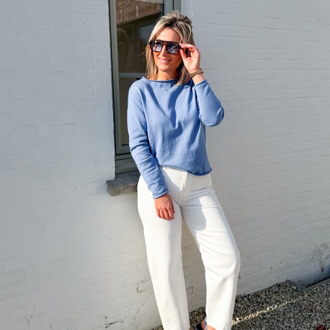 The break pull jeans blue