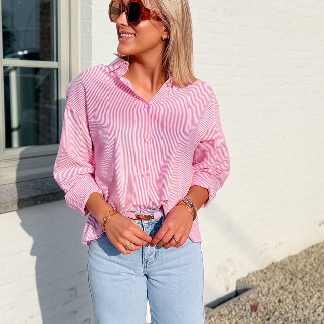 Verstelbaar riempje bonbon roze