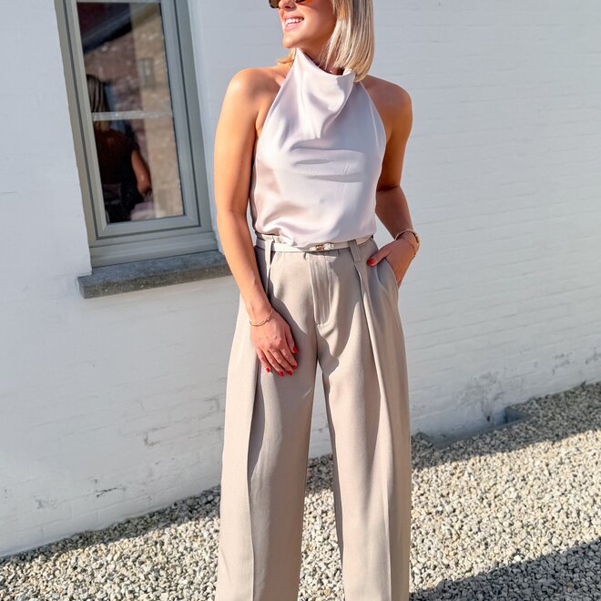 Mercer trouser taupe