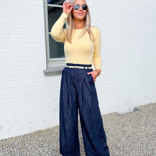 Go with me pants blue