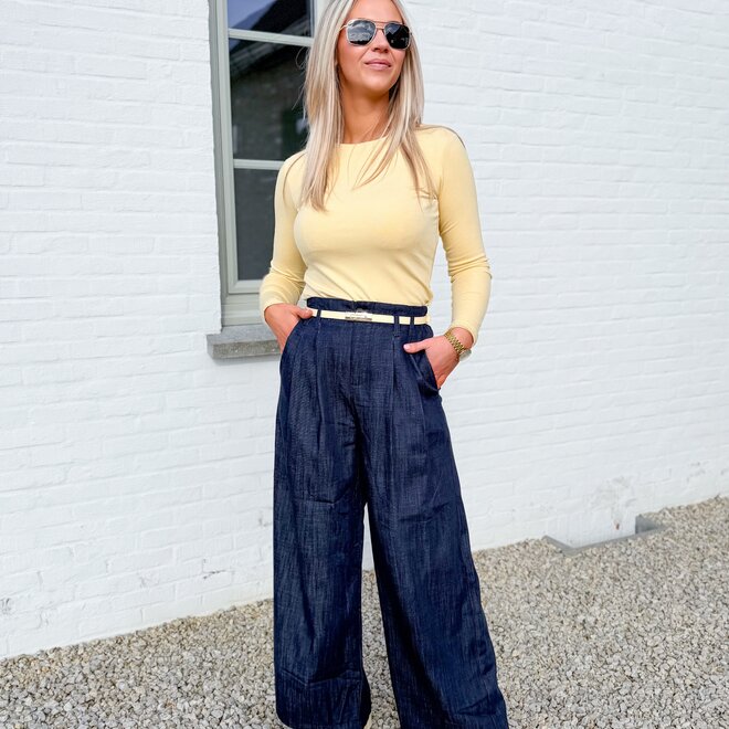 Go with me pants blue