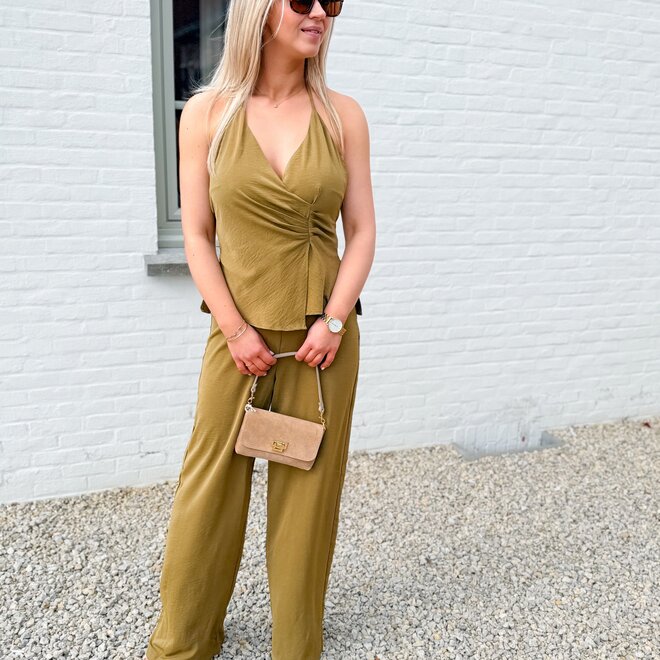 Olive elegance jumpsuit