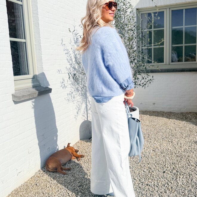 On board jeans white