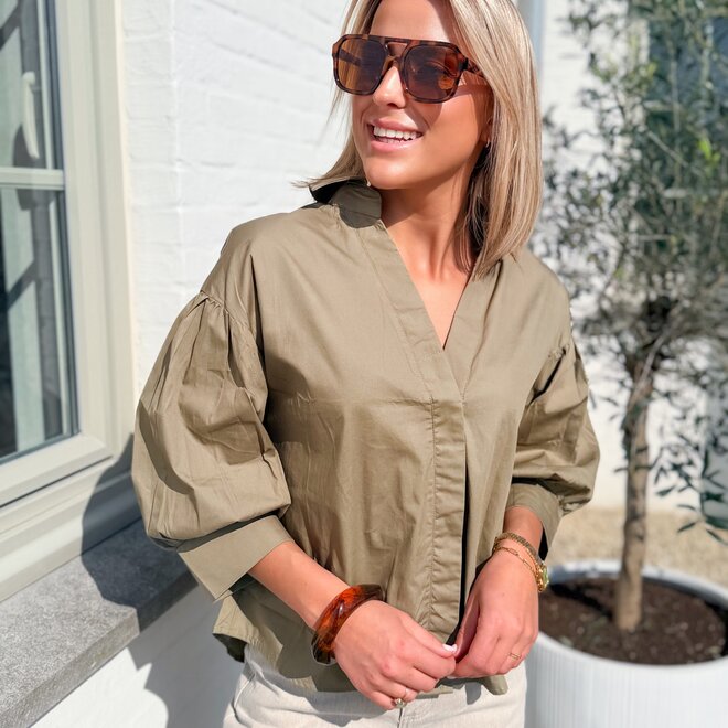 Fit check hemdje khaki