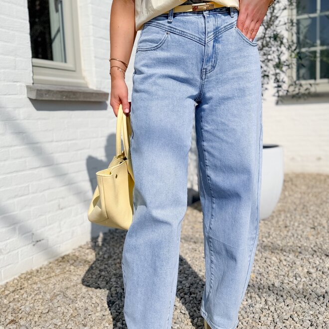 Front balloon jeans