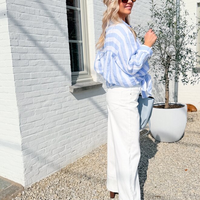 On board jeans white