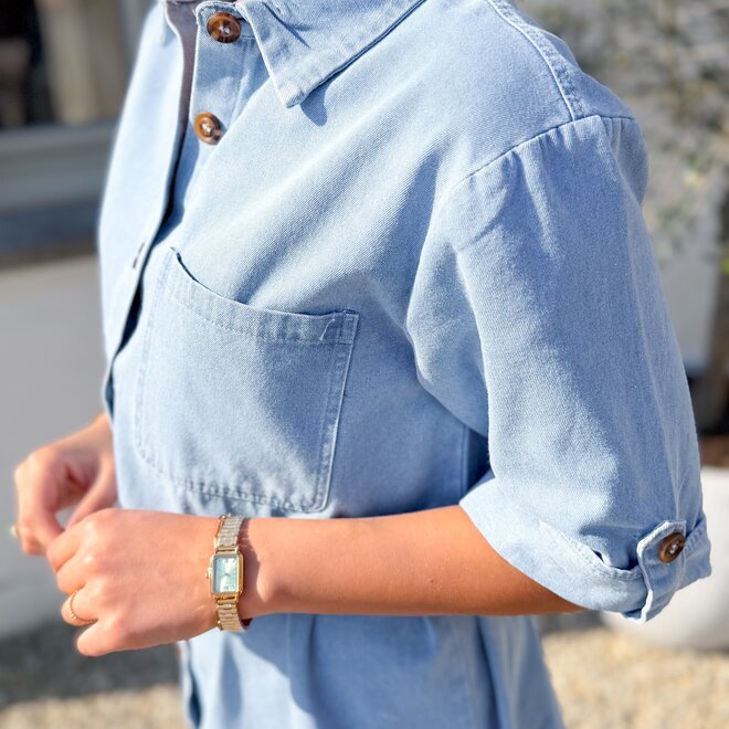 Soft denim dress