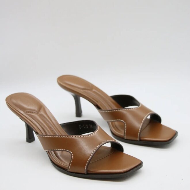 Inspired slip on heel